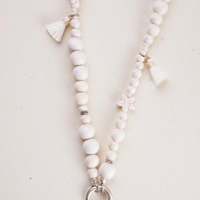 WhiteStar 88 SilverShiny, lange Edelstein Wechselkette